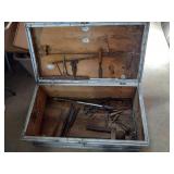 Large Trunk Full of Woodworking Tools 37" Wide ×