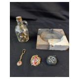 Box Lot of Miscellaneous Items : Bottle of Gems,