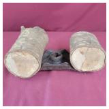 Wood On Cast Iron Holder