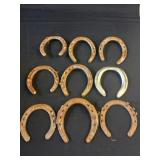 Grouping of 9 Horeshoes