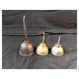 3 Vintage Oil Can