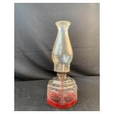 Vintage Lamp  kerosene lamp horse and buggy