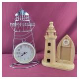 Lighthouse clock and Photo Frame