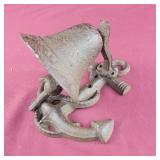 Cast Iron wall mount Anchor Bell