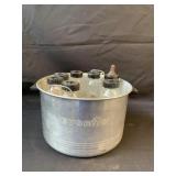 Vtg Even Flo Metal stove top Glass Baby Bottle