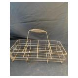 VINTAGE MOTOR OIL 8 BOTTLE WIRE CARRIER 1940s
