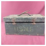 USMC wood Ammo Box