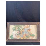 Print in frame Only 1 of 3 Vintage original