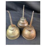 3- Eagle Made in USA oil cans