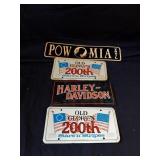 Decorative POW Sign and License Plates