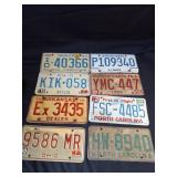 8 License Plates