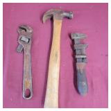 Lawson Off Set Wrench, Vintage pipe Wrench with