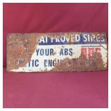 Metal Sign For Great Proved Sires, Call Your ABS
