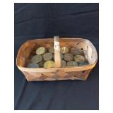 Basket of Snuff Glass and Jars