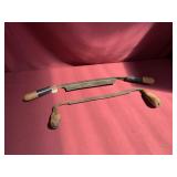 2 primitive draw knives