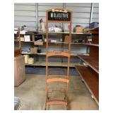 BlackStone Winery wine rack on wheels