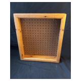 Peg Board Cabinet Case Missing Glass