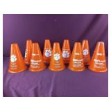 10 Orange PE Cones