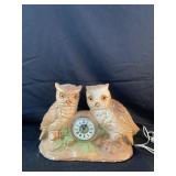Vintage pottery Owl clock