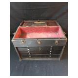 Wooden Vintage Tool Box with Drawers