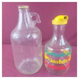 Glass Jug and Juice Bottle