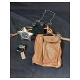 Leather Purse Cigarette Case - Lighters, Star