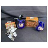 Pilgrim glass unicorn, decorative vases, piggy