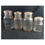4 Canister Mason Jars 3 Ideal - 1 #10 Canister