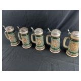 5 Avon Beer Mugs
