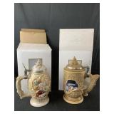2Avon Christmas Steins in original package