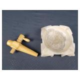 Aztec Design Ashtray & Keg Spout