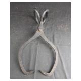 Cast Iron Block Ice Tongs