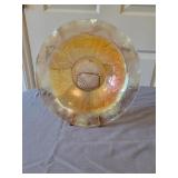 Herringbone Ruffled Fruit Serving Bowl Marigold