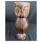 Wooden Owl Totem