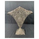 VINTAGE ORNATE ART NOUVEAU METAL FLUTED FLAT