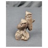 Bronze Owls by Minerva Fine Arts 3" tall