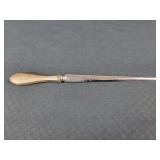 Webster Sterling Letter Opener dated 12-16-61