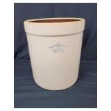 #4 Blue Crown Stoneware Crock 13" tall 11" wide
