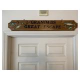 Granddads Great Escape wood wall decorative
