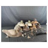 8 Duck Decoys styrofoam with 5oz weight and a