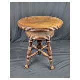 Glass Ball in Claw Footed Rotating/ Adjustable