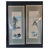 Japanese Style Prints 39"t 16"w