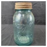 #13 Blue Ball Mason Jar with Zinc Lid