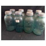 8 Ball Perfect Mason Blue Jars