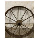 #3 Large Antique Iron Wheel 14"