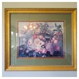 Large Framed Floral Print 44"x37"