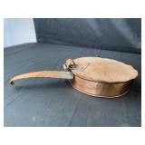 vintage Gregorian solid copper silent butler pan