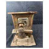 Music box,Vintage handmade copper/metal piano