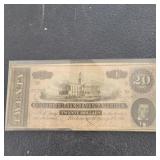 Confederate 20 Dollar Bill - Richmond VA
