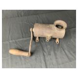 Hand Crank Antique Cast Iron Table Tobacco